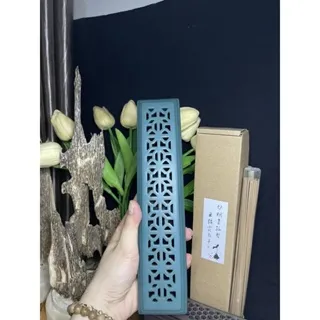 Premium Ceramic Incense Burner Box – Stickless Agarwood Incense Holder (24 cm Rectangular Design)